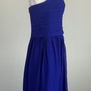 Ralph Lauren  Women's Cocktail Dress Size 6 Purple Chiffon Strapless Mini A-Line Photo 3