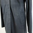 Coach  Womens Medium Trench Coat Black Grunge Gothic Preppy Minimalist Lagenlook Photo 5