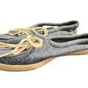 Vans  Surf Siders Women's Shoes Tie Slip On blue Chevron Size 8.5 Photo 0