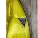 Guess  Women's Puffer Storm Cuffs Quilted Bright Yellow Jacket Coat Size Small Photo 4