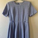 Kathie Lee Collection Vintage gingham midi dress cottagecore peasant 90s size 8 Photo 2