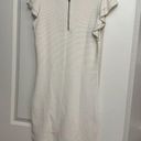 Alice + Olivia  Kellin Flutter Sleeve Bodycon Ribbed Sweater Dress Size L Photo 4