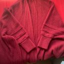 Apt. 9 Dark Red Fringe Cardigan Photo 0