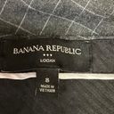 Banana Republic  Logan Women's Gray Checked High Rise Stretch Flared Pants Size 8 Photo 3