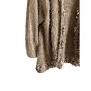 easel  Women's Small/Medium Long Sleeve Brown Knitted Cardigan Photo 2