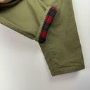 Bit & Bridle Womens Straight Leg Canvas Flannel Lined Pants Sz 10 Olive Green Photo 8