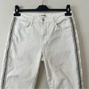 L'Agence  Nadia Cropped Straight Jean in Vintage White Stripe Size 29 Photo 3