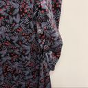 The Row THE SAVILE Dress Size 6 Puff Sleeve Velvet Holiday Nature Print Winter Photo 4