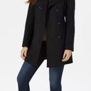 Anne Klein $260 NWT  Pea Coat Women's Size Small Black Wool Double Breasted Cozy Photo 1