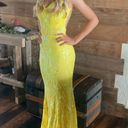Jovani Yellow Prom Dress Photo 3