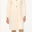 J.Crew  NWT Textured Wool Blend Coat in Ivory Size 8 Photo 0