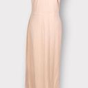 Bebe  Pink Blush Scuba Crepe Halter Sleeveless Maxi Gown Dress Women's Sz 8 NWT Photo 2