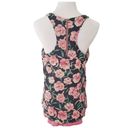 Collective Concepts  Womens Floral Back Zip Racerback Tank Top Multicolor Small Photo 3