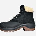 Wolverine Women’s Black Suede Beige Fur Frost Winter Snow Boot Sz 6 Photo 1