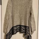 BCBGMAXAZRIA Cardigan Size Large Sweater Knit Oversized Aztec Boho Photo 3