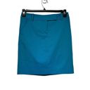 Trina Turk  Womens Turquoise Mini Pencil Skirt Lined Size 2 Photo 6