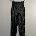 Madewell Vegan Leather Pull On Paperbag Pants Photo 3