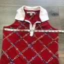 Tommy Hilfiger Vintage 2005  Red Chain Link V-neck Collared Tank Top Size Small Photo 7