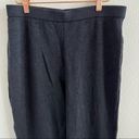 St. John  Collection Navy Blue Wide Leg Crop Santana Knit Pants 8 Photo 3