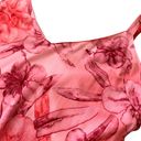 Serendipity  (vintage) Hawaiian pink floral stretch ruffle maxi dress beach cover Photo 10