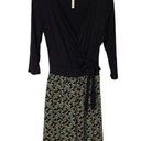 GILLI Womens Wrap Jumpsuit Wide Leg Tie Side Geometric Pants Green Black Medium Photo 0