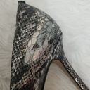 Enzo Angiolini  Silver&Black Snakeskin Pumps size 9.5 Photo 7