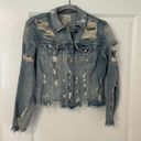 Cello Distressed Jean Jacket Photo 0