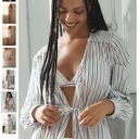 Anthropologie  Striped Cotton Robe Photo 5