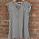 Tommy Hilfiger  Women's Blue Gingham Ruffle Sleeve Top Photo 0