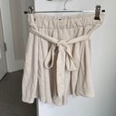 Berksha Bershka Tie Front Cream Shorts  Photo 2