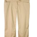 J.Jill  Pants Capri 10 Bamboo Beige Stretch Genuine Fit Below Waist Cuff Hems New Photo 9