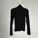 Everlane NWT  Black Supima Micro Rib Turtleneck Shirt XS Photo 3