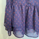 Route 66  Blue Sheer Floral Sleeveless Blouse Sz M Photo 4