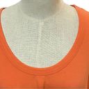 Zella  Orange Coral Knot Wrap Short Sleeve Tee Photo 5