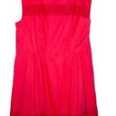 Isaac Mizrahi  coral 100% cotton crochet lace fit and flare sleeveless dress 3X Photo 0