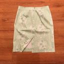 Jones New York  Signature Green White Skirt Size 4 Photo 1