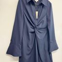 Cinq à Sept  Mckenna Dress Navy Blue Size 12 Long Sleeve NEW Photo 2