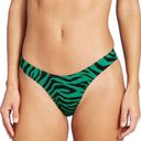 Xhileration Green Zebra Bikini Bottom Size M Photo 1