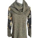 Acting Pro Womens  Boutique Floral Sleeve Oversized Cowl Neck Sweater - Sz L Photo 0