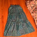 Boutique Long Flowy Maxi Skirt Blue Photo 2