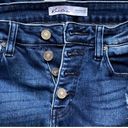 Edge KANCAN Distressed Button Fly Skinny Raw  Denim Blue Jeans ~ Women's Size 26 Photo 8