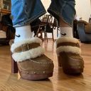 Ralph Lauren Designer Shearling Fur Platform Clogs Photo 5