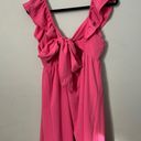 Blue Pepper Pink Ruffle Dress Size L Photo 2