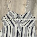 Lottie Moss Striped Casual Mini Dress Cutout Tie Front Sleeveless Rayon Size M Photo 5