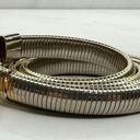 The Bar Vintage Buckle Gold Tone Coil Stretch Cinch Belt Size XS Small S Photo 1