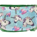 Light Blue Cute Unicorn and Heart Print Makeup Bag Photo 12