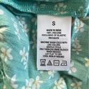 Aeropostale NWT Retro Floral Spaghetti Strap Ruffle Mini Teal Dress Size Small Photo 4