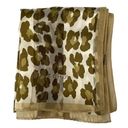 Echo Vintage Abstract Floral Leopard Print Long Scarf Tan Photo 5