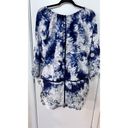 Romeo + Juliet Couture  BLUE WHITE BOHO TOP BLOUSE WOMENS SZ S P1-292 Photo 9