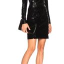 Stella McCartney  black sequined long-sleeve fully-lined form-fitting dress Photo 1